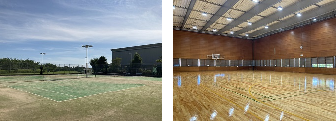 Tennis courts, gymnasium (Solution Center)