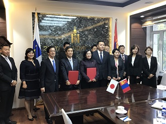 Signing ceremony with Mongolia’s Ministry of Health