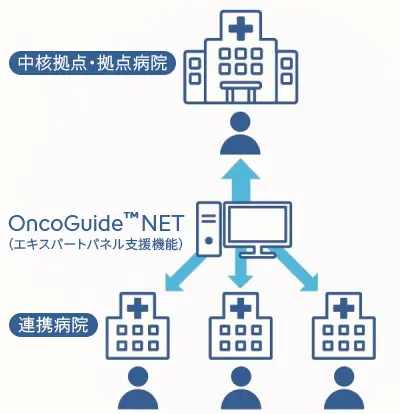 OncoGuide&trade; NET（エキスパートパネル支援機能）の概要図